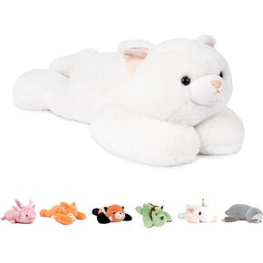 Niuniu Daddy 20" | 3.3 Pound Frog Weighted Stuffed Animals for Kids Adults, Soft Stuffed Frog Plush Toys for Sleeping Hugging, Squishy Body Pillow for Presents Birthday Christmas Holiday Easter