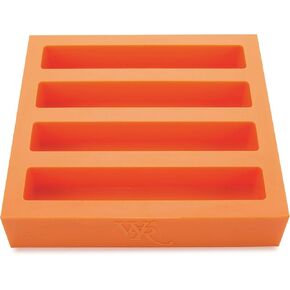 Woodriver Silicone Oversized Pen Blank Casting Mold - Quad Cavity - 1" X 1" X 6" Reusable