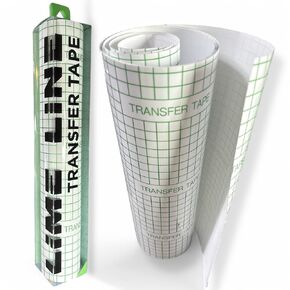 LiME LiNE Transfer Tape, Clear with Alignment Grid, No Residue - for Transfering Stencils and Decals (Vinyl Combo Pack)