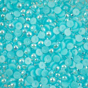 1850pcs SS12 (3mm) Crystal Lane DIY Blue Blue Dark Plastic Flatback Learls لصياغة صياغة ، أحجار راتنجات نصف اللؤلؤ لأحواض ملابس الأظافر الفنية.