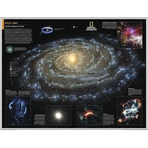 National Geographic: Milky Way: Earth's Galactic Home - Poster - 28 x 22 inches - Paper Rolled