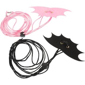 2sets Bearded Dragon Leash and Small Squirrel Traction Rope for Outdoor Adventures and Material Brightly Colored Design for Pet Reptiles