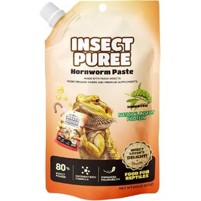 Insect Puree, Hornworm Paste, Reptile Food Made with Fresh Insects 2.82oz