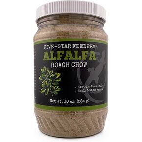 Roach Gutload Formula – Nutrient-Rich Pre-Feeding Diet for Dubia Roaches and Feeder Insects – 10 oz Plastic Jar