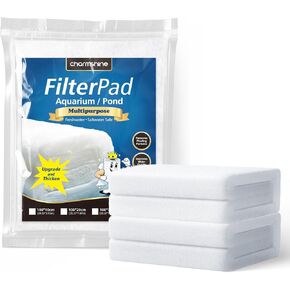 Aquarium Filter Floss Fish Tank Filter Media Aquarium Filter Pad for Fish Tank, Ponds,Garden, Saltwater,Fershwater,Plant, Trutle(39.37x7.87in White)