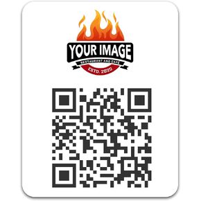 Custom QR Code Stickers (Upload Your Own Image) Personalized QR Code Labels - Made in The USA (15 Stickers)