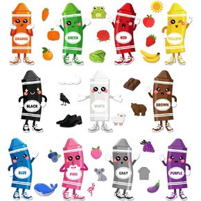 Classroom Bulletin Board Decorations Set Colorful Crayons Cutouts Welcome Back to School Bulletin Board for Toddler Preschool Kindergarten Classroom Learning Educational Chalkboard Wall Door