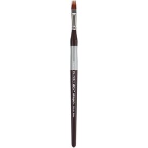 KINGART Premium Precision 2120-1/4 RAKE Series Artist Brush, Synthetic Amber Taklon, Short Ergonomic Comfort Handle, for Acrylic, Oil and Watercolor Paint, Size 1/4"