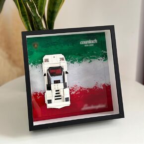 iLuane Display Wallboard for Lego Speed Champions Lamborghini Countach 76908, Adult Collectibles Wall Mount, Home or Office Décor (No Car Included)