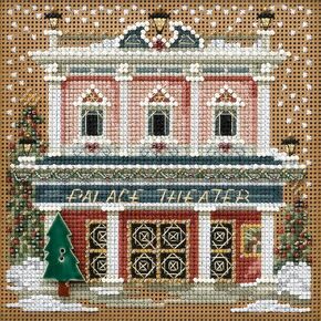 Palace Theater Winter Buttons & Beads Counted Cross Stitch K-5x5 14 Count