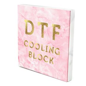 DTF Cooling Block – Fast Cooling Transfer Printing Tool for DTF Powder and Transfer Film, DTF Film for Sublimation and Heat Transfer Vinyl Accessories (Pink)