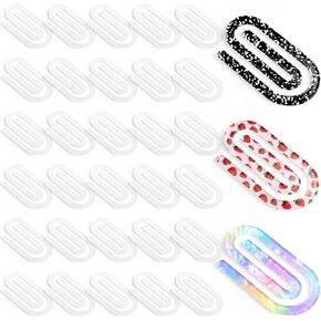 30 Pcs Sublimation Paper Clips Blanks, Jumbo Acrylic Clips Paperclip for Heat Transfer, DIY Crafts, Back to School Supplies, Teacher Appreciation Gifts, Customizable Gift Ideas