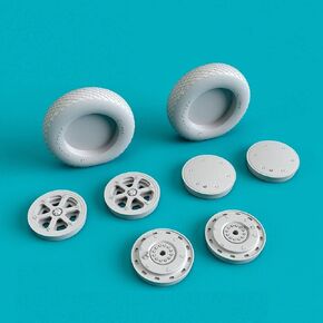 RS32-0335 - 1/32 F4F/FM-2 Wildcat Wheels Set Type 2 (Weighted) Aircraft
