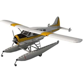 1:32 طراز الطائرات ، يمكن للورق DHC-2 Beaver Float Seaplane Fighter Model Military Modeld Mordlan