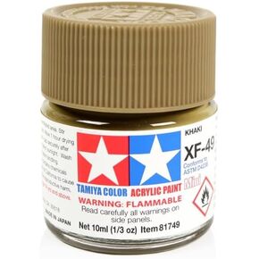 TAMIYA Acrylic Mini XF49 Khaki TAM81749 Plastics Paint Acrylic