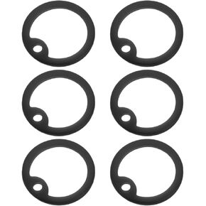 HANABASS 6pcs Dog Tag Silencer Round, Silicone Protectors for Pet Id Tags Noise Reduction Sleeves for Dog Collars and Comfortable Pet Id Covers, Soundless