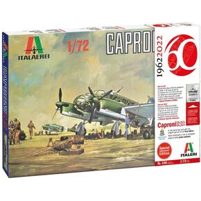 Italeri -106 Caproni CA.313 CA.314, Italaerei Vintage Edition 60 Years, Scale 1:72, Model Kit, Plastic Model to Assemble, Modeling, Multicoloured, IT0106