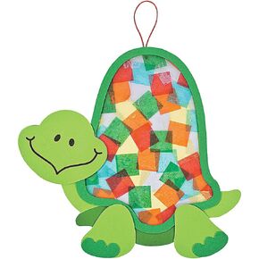 Colorful Turtle Tissue Acetate Craft Kit - Crafts for Kids and Fun Home Activities