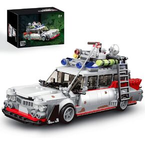 Hi-Reeke Buster Ecto-1 Building Kit للبالغين ، بطل Carm Creator Creator Creator Build Toy Creator-605pcs