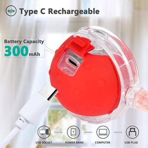 Interactive Cat Toys for Bored Indoor Cats, Chirping & Motion-Activated Cat Toys, Fun Gift for Cats with 2 Speed Settings & 3 Modes, USB Rechargeable,Red in Saudi Arabia