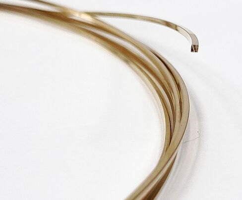 20 مقياسًا ، مربعًا ، نصف صلب ، 14/20 سلك مملوء بالذهب الأصفر - 5 أقدام - لفن المجوهرات من Wizart in Kuwait