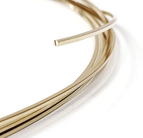 20 مقياسًا ، مربعًا ، نصف صلب ، 14/20 سلك مملوء بالذهب الأصفر - 5 أقدام - لفن المجوهرات من Wizart in Kuwait