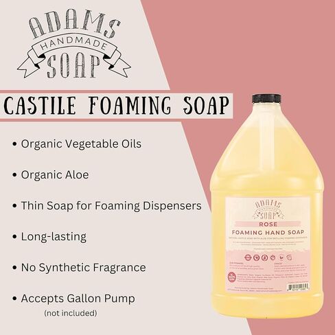 Adams Handmade Soap Liquid Foaming Soap 1 Gal - Eucalyptus Spearmint in Kuwait