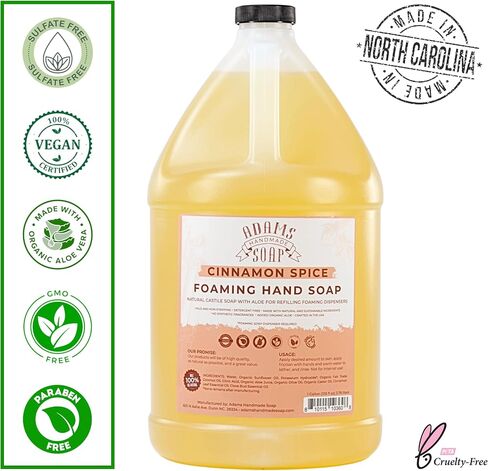 Adams Handmade Soap Liquid Foaming Soap 1 Gal - Eucalyptus Spearmint in Kuwait