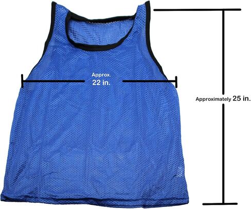 BlueDot Trading Adult RED Scrimmage Training Vests Pinnie Uniform in Nylon Mesh for all kinds of Sports Soccer, Football, Basketball, Lacrosse, 1 Pack in Saudi Arabia