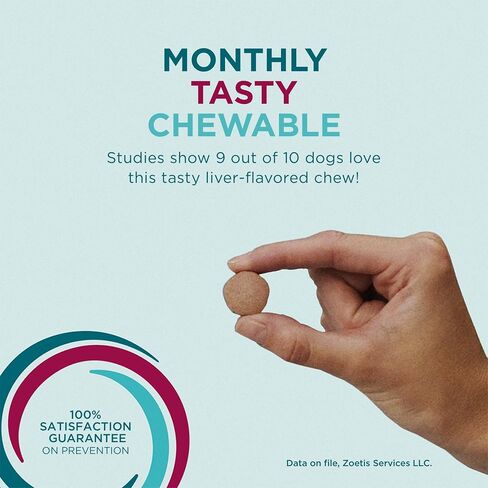 Simparica Trio (sarolaner, moxidectin, and pyrantel chewable Tablets) Chewables for Dogs, 48 mg/tab, 44.1-88 lbs, (Green), 6 Tablets in Saudi Arabia