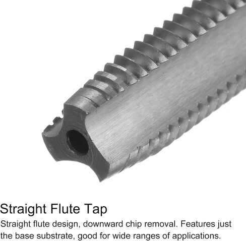 uxcell Tap & Bit Sets, M5 x 0.5 H2 Left Hand Straight Flute Machine Thread Milling Tap, 4.5mm M35 Cobalt High Speed Steel (HSS-CO) Twist Drill Bit in Saudi Arabia
