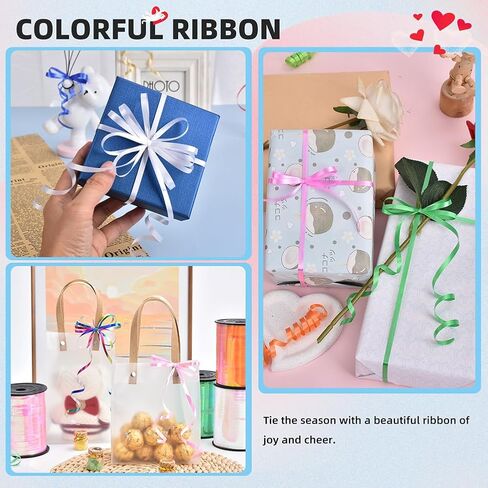 Milky White Ribbon,500 Yard Curling Ribbonor Crafts, Balloon String, 3/16" Ribbon for Gift Wrapping, Florist Flower White-1530 (1 Roll) in Saudi Arabia
