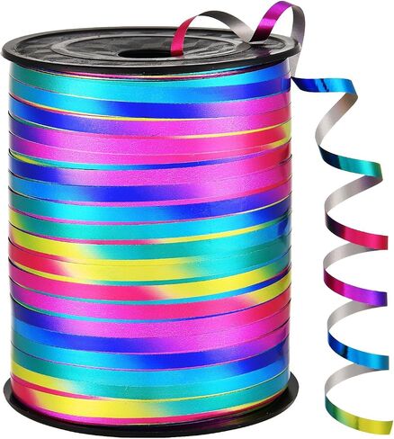 Milky White Ribbon,500 Yard Curling Ribbonor Crafts, Balloon String, 3/16" Ribbon for Gift Wrapping, Florist Flower White-1530 (1 Roll) in Saudi Arabia
