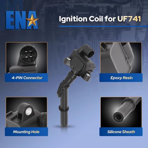 مجموعة ملفات الإشعال ENA المكونة من 8 قطع متوافقة مع مرسيدس بنز CL550 CL63 AMG CLS550 CLS63 AMG E550 E63 AMG G63 AMG GL63 AMG SL550 SLK55AMG لاستبدال UF733 UF741 in Kuwait