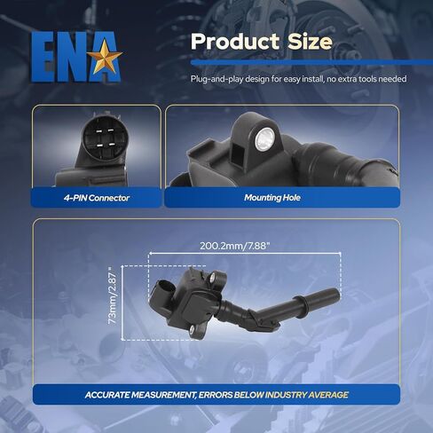 مجموعة ملفات الإشعال ENA المكونة من 8 قطع متوافقة مع مرسيدس بنز CL550 CL63 AMG CLS550 CLS63 AMG E550 E63 AMG G63 AMG GL63 AMG SL550 SLK55AMG لاستبدال UF733 UF741 in Kuwait