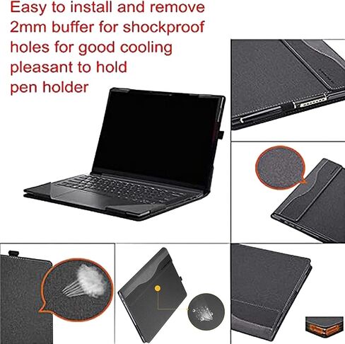 Laptop Cover for HP ZBook Firefly 16" G10 Notebook PU Case Holster ZBook Firefly 16 inch G11 Mobile Workstation Laptop Cover (Dark Gray) in Saudi Arabia