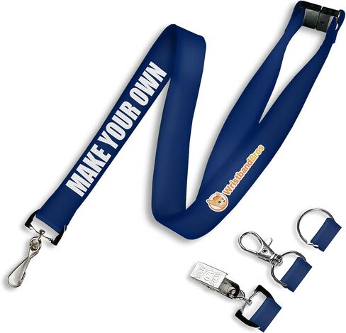 Custom Breakaway Lanyards For ID Badges, Keys & More | Add Text & Logos | Choose Your Attachment | Bulk Quantities For Events in Kuwait
