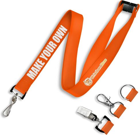 Custom Breakaway Lanyards For ID Badges, Keys & More | Add Text & Logos | Choose Your Attachment | Bulk Quantities For Events in Kuwait