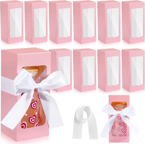 Fulmoon 12 Sets Sublimation Glass Cup Boxes شكرًا لك على صناديق زجاجة زجاجية مع Gaine Gaine Gaine for Birthday Fords Form in Kuwait