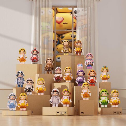 Pop Mart Mega Space Molly 100 ٪ × Emoji Series ، وشخصيات Molly Blind Box ، وشخصيات حركة التصميم العشوائي ، والألعاب القابلة للتحصيل ، والهدايا المنزلية ، وهدايا عيد ميلاد العطلات للفتيات والفتيان ، مربع واحد in Saudi Arabia