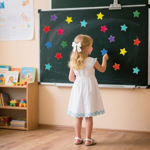 108 PCS COLLUTUL PAPER STAR CATOUTS for Bulletin Board Office DIY Classs Classroom Decor in Saudi Arabia