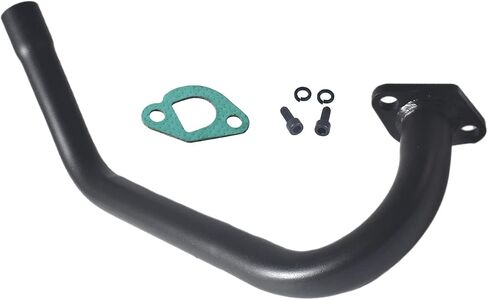 Upgrade Exhaust Pipe With Female Threaded For Coleman Powersports CT200U,CT200U-EX,BT200X,For Predator 212cc 196cc Go Kart& Mini Bike, For Honda GX160,GX200 Sliver in Kuwait