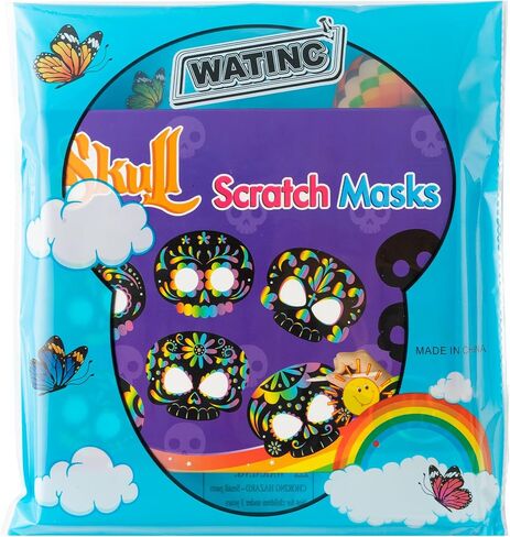 Watinc 30pcs Dinosaur Scratch Mask Gift مجموعة للأطفال ، وبطاقات Diy Dino Magic Scratch ، وصنع مجموعة Craft الخاصة بك لفضلات حفلات عيد الميلاد ، ومشروع فن النشاط المدرسي في الفصل الدراسي. in Saudi Arabia