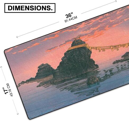 The Mousepad Company Original Artist Series Large Size Gaming Mousepad Full Desk (Large (36"x17") (drgnkng-org-drgl-lrg, Large (36" x 17") DuraGlyde) in Saudi Arabia