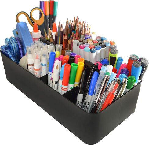 -الصادي المحمول ، مقاطع DIY ، 8 مقصورات ، منظم الأعمال المنزلي للمكاتب المدرسية ، سلة محمولة مع مقبض مصنوع في الولايات المتحدة الأمريكية (3 حزمة ، Mint/Pink/Lavender) in Kuwait