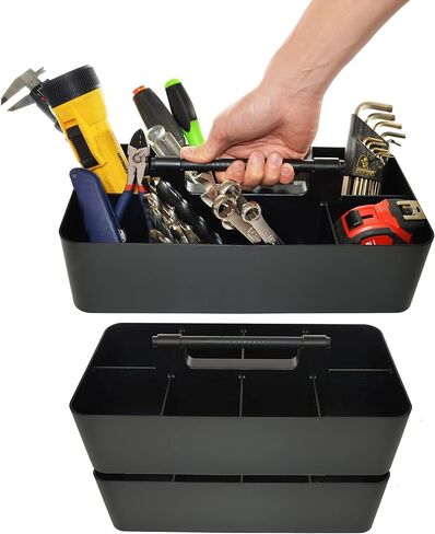 -الصادي المحمول ، مقاطع DIY ، 8 مقصورات ، منظم الأعمال المنزلي للمكاتب المدرسية ، سلة محمولة مع مقبض مصنوع في الولايات المتحدة الأمريكية (3 حزمة ، Mint/Pink/Lavender) in Kuwait