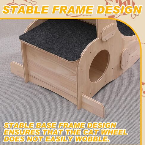 Cat Wheel 7-in-1 Upgraded Exercise Treadmill for Indoor Cats，Cat Treadmill with Silent Running Wheel, Cat Tunnel, Cat Wheels for Indoor Cats, Perfect Cat Jym & Toy for Endless Fun & Fitness in Kuwait