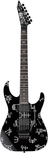 ESP LTD KH-WZ جيتار كهربائي من سلسلة كيرك هاميت وايت زومبي مع حافظة in Kuwait