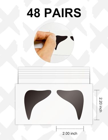 48 Pairs Eye Black Stickers for Kids, Sports Eye Strips Baseball Football Softball Face Eyeblack Stickers for Sport Game Day Themed Birthday Party Supplies (Mixed5) in Kuwait