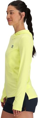 سترة بغطاء للرأس ActiveIce Spectrum Sun للنساء من Outdoor Research - بلوفر سريع الجفاف، كبير، Margarita in Kuwait